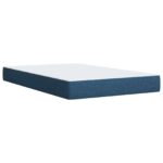 vidaXL Posteľ boxspring s matracom Modrá 120 x 200 cm Látka – Obrázok 5