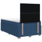 vidaXL Posteľ boxspring s matracom Modrá 120 x 200 cm Látka – Obrázok 7