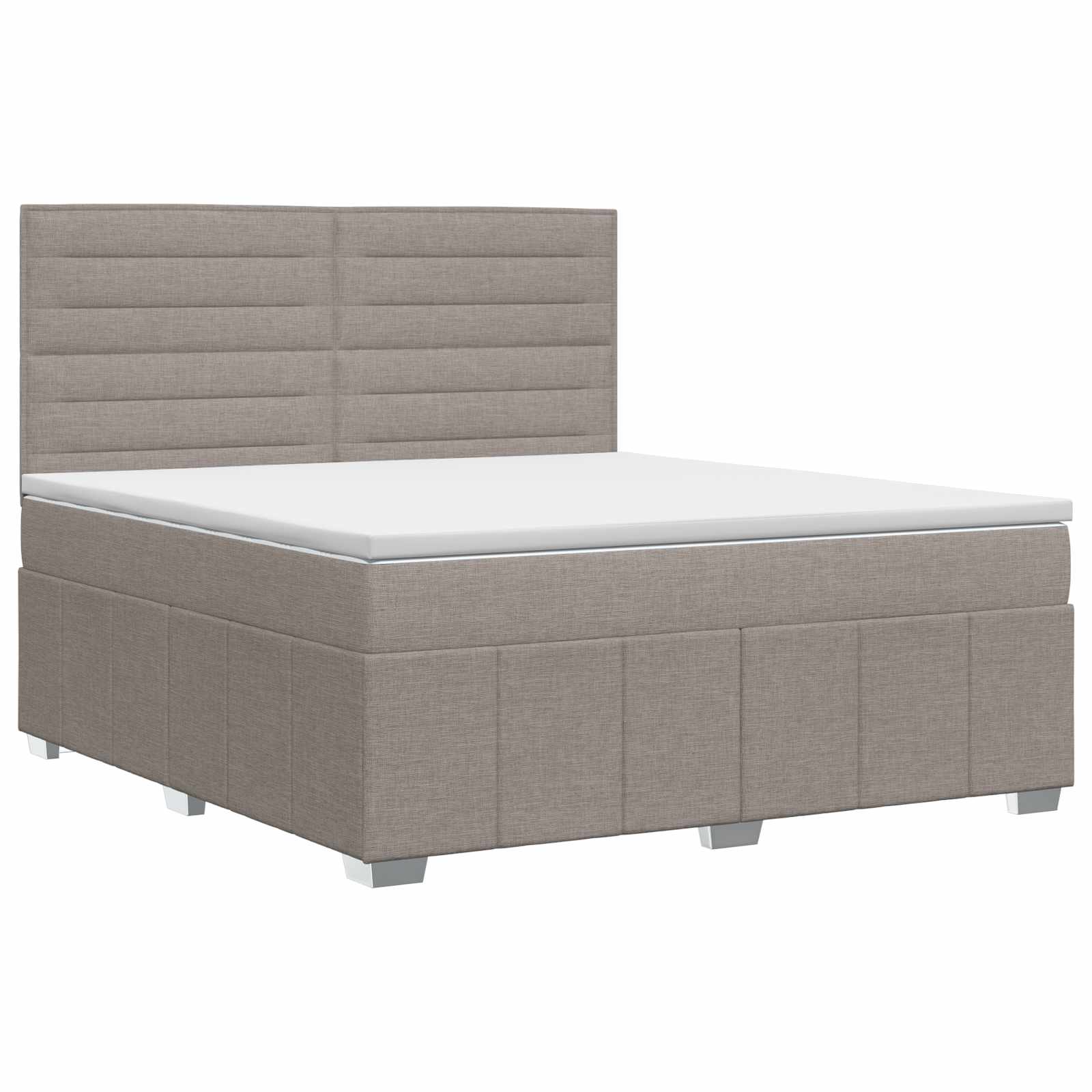 3454131_1.jpg vidaXL Posteľ boxspring s matracom Sivohnedá 140 x 190 cm Látka – Obrázok 1