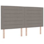 vidaXL Posteľ boxspring s matracom Sivohnedá 140 x 190 cm Látka – Obrázok 3