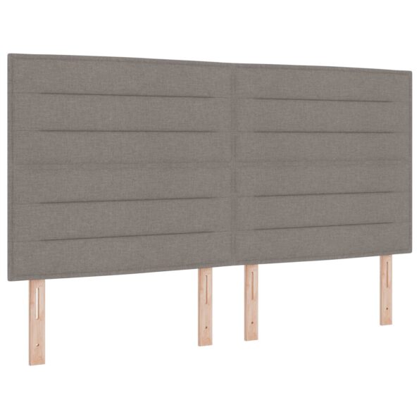 vidaXL Posteľ boxspring s matracom Sivohnedá 140 x 190 cm Látka – Obrázok 3