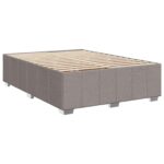 vidaXL Posteľ boxspring s matracom Sivohnedá 140 x 190 cm Látka – Obrázok 4
