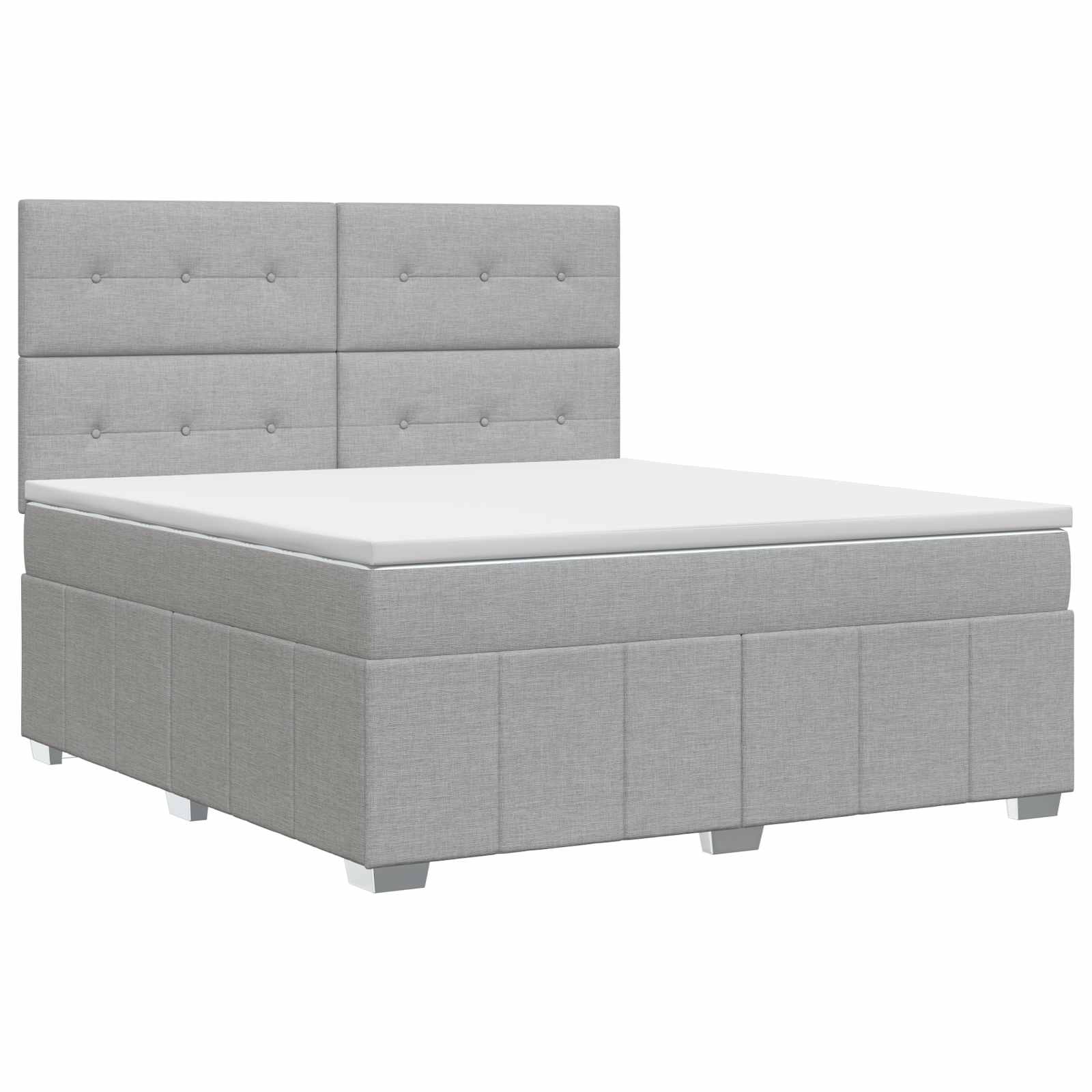 3454134_1.jpg vidaXL Posteľ boxspring s matracom Svetlosivá 140 x 190 cm Látka – Obrázok 1