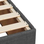 vidaXL Posteľ boxspring s matracom Tmavosivá 140 x 190 cm Látka – Obrázok 9