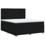 vidaXL Posteľ boxspring s matracom Čierna 140 x 200 cm Látka – Obrázok 2