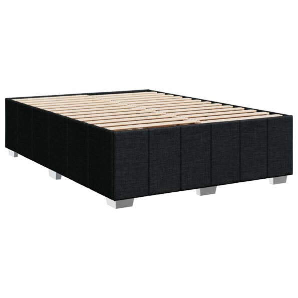 vidaXL Posteľ boxspring s matracom Čierna 140 x 200 cm Látka – Obrázok 5