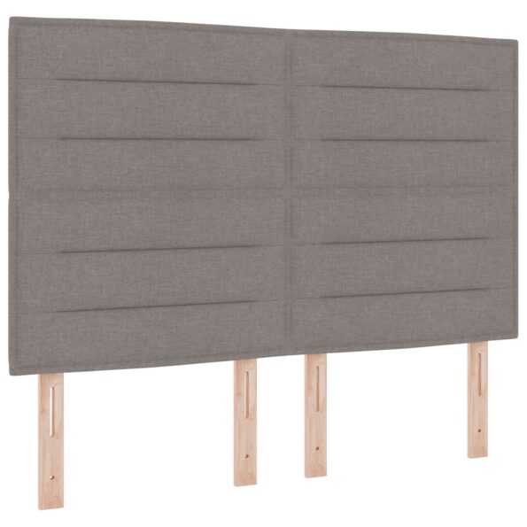 vidaXL Posteľ boxspring s matracom Sivohnedá 140 x 200 cm Látka – Obrázok 3