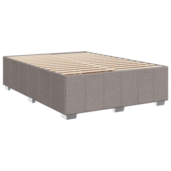vidaXL Posteľ boxspring s matracom Sivohnedá 140 x 200 cm Látka – Obrázok 4