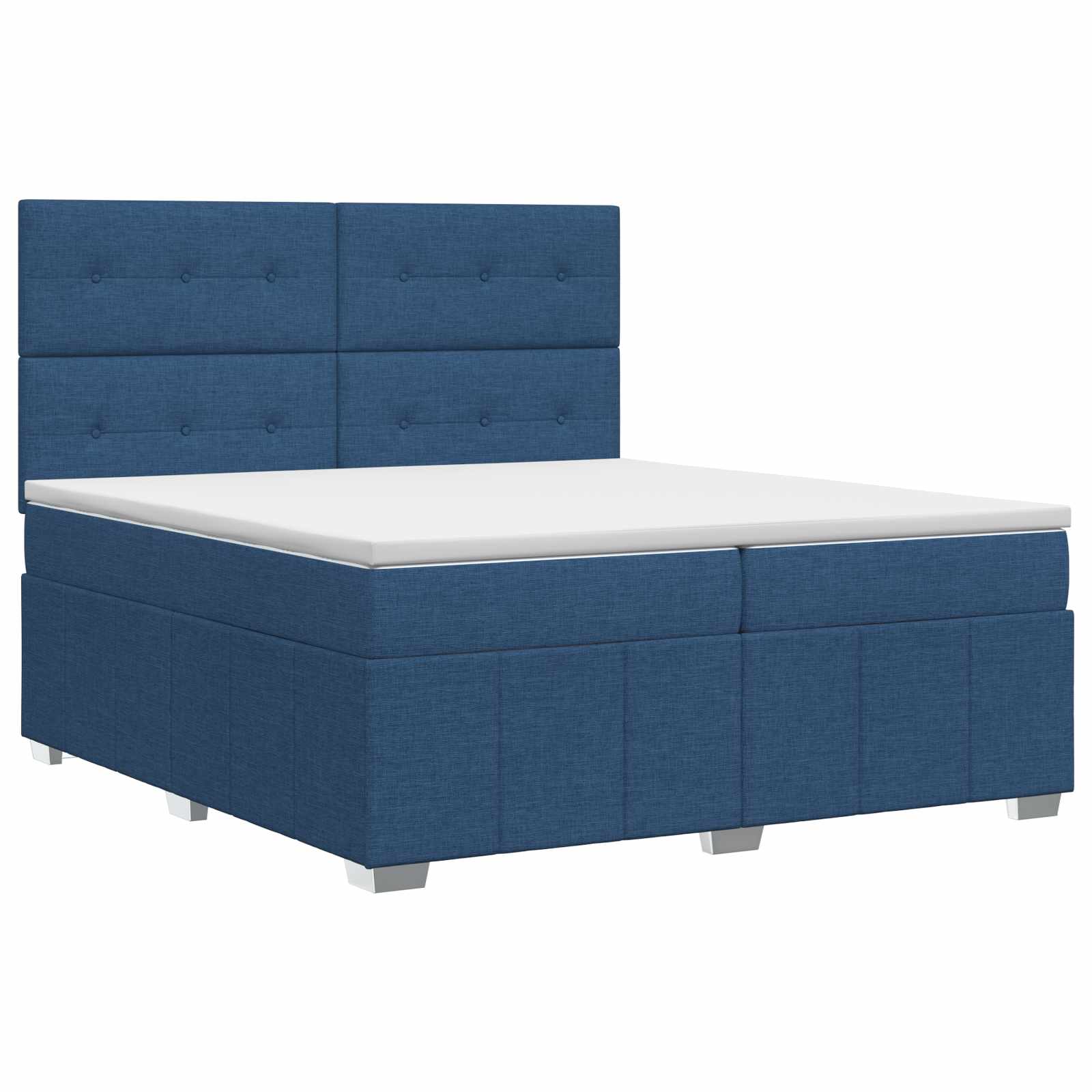 3454161_1.jpg vidaXL Posteľ boxspring s matracom Modrá 140 x 200 cm Látka – Obrázok 1