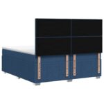 vidaXL Posteľ boxspring s matracom Modrá 140 x 200 cm Látka – Obrázok 7