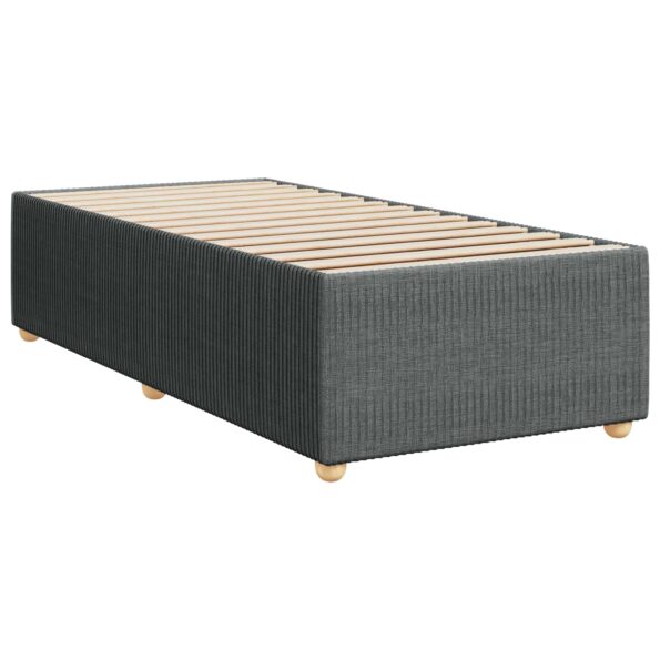 vidaXL Posteľ boxspring s matracom Tmavosivá 80 x 200 cm Látka – Obrázok 4