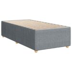 vidaXL Posteľ boxspring s matracom Svetlosivá 80 x 200 cm Látka – Obrázok 4