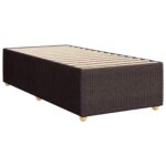 vidaXL Posteľ boxspring s matracom Tmavohnedá 80 x 200 cm Látka – Obrázok 4