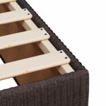 vidaXL Posteľ boxspring s matracom Tmavohnedá 80 x 200 cm Látka – Obrázok 9