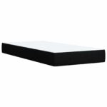 vidaXL Posteľ boxspring s matracom Čierna 90 x 200 cm Látka – Obrázok 5