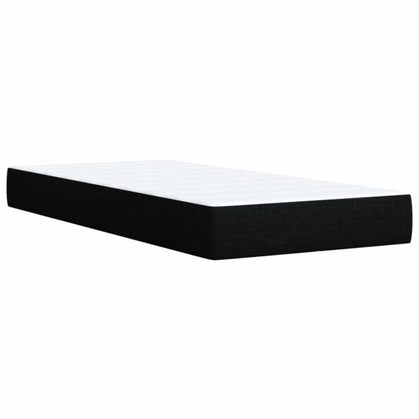 vidaXL Posteľ boxspring s matracom Čierna 90 x 200 cm Látka – Obrázok 5