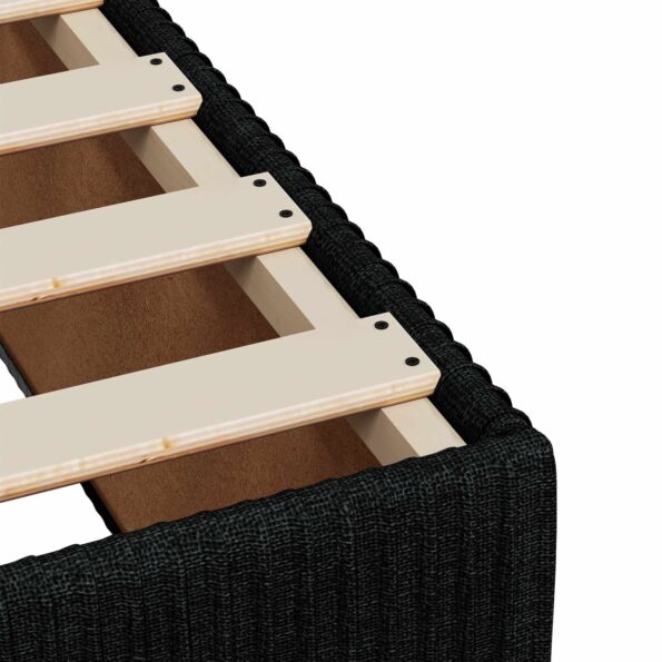 vidaXL Posteľ boxspring s matracom Čierna 90 x 200 cm Látka – Obrázok 9
