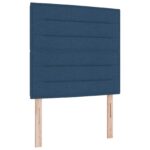 vidaXL Posteľ boxspring s matracom Modrá 90 x 200 cm Látka – Obrázok 3