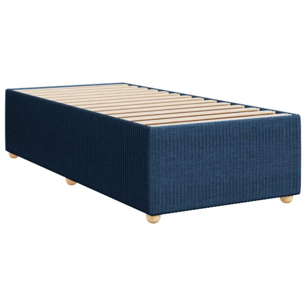 vidaXL Posteľ boxspring s matracom Modrá 90 x 200 cm Látka – Obrázok 4