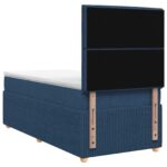 vidaXL Posteľ boxspring s matracom Modrá 90 x 200 cm Látka – Obrázok 7