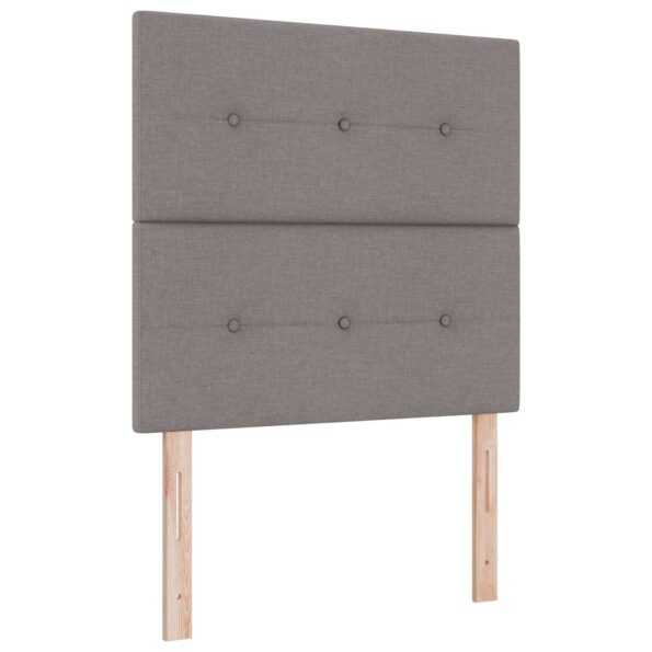 vidaXL Posteľ boxspring s matracom Sivohnedá 90 x 200 cm Látka – Obrázok 3