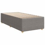 vidaXL Posteľ boxspring s matracom Sivohnedá 90 x 200 cm Látka – Obrázok 4
