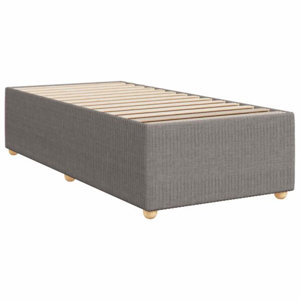 vidaXL Posteľ boxspring s matracom Sivohnedá 90 x 200 cm Látka – Obrázok 4