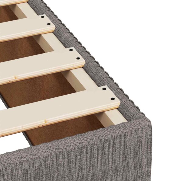 vidaXL Posteľ boxspring s matracom Sivohnedá 90 x 200 cm Látka – Obrázok 9