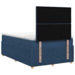 vidaXL Posteľ boxspring s matracom Modrá 120 x 200 cm Látka – Obrázok 7