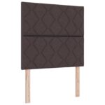vidaXL Posteľ boxspring s matracom Tmavohnedá 120 x 200 cm Látka – Obrázok 3