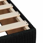 vidaXL Posteľ boxspring s matracom Čierna 140 x 190 cm Látka – Obrázok 10