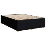vidaXL Posteľ boxspring s matracom Čierna 140 x 190 cm Látka – Obrázok 5