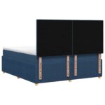 vidaXL Posteľ boxspring s matracom Modrá 140 x 190 cm Látka – Obrázok 7