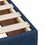 vidaXL Posteľ boxspring s matracom Modrá 140 x 190 cm Látka – Obrázok 9