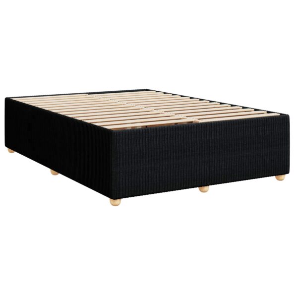 vidaXL Posteľ boxspring s matracom Čierna 160 x 200 cm Látka – Obrázok 5