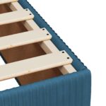 vidaXL Posteľ boxspring s matracom Modrá 120 x 190 cm Zamat – Obrázok 9