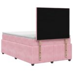 vidaXL Posteľ boxspring s matracom Ružová 120 x 190 cm Zamat – Obrázok 7