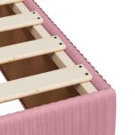 vidaXL Posteľ boxspring s matracom Ružová 120 x 190 cm Zamat – Obrázok 9