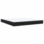 vidaXL Posteľ boxspring s matracom Čierna 180 x 200 cm Zamat – Obrázok 6
