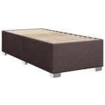 vidaXL Posteľ boxspring s matracom Tmavohnedá 80 x 200 cm Látka – Obrázok 4