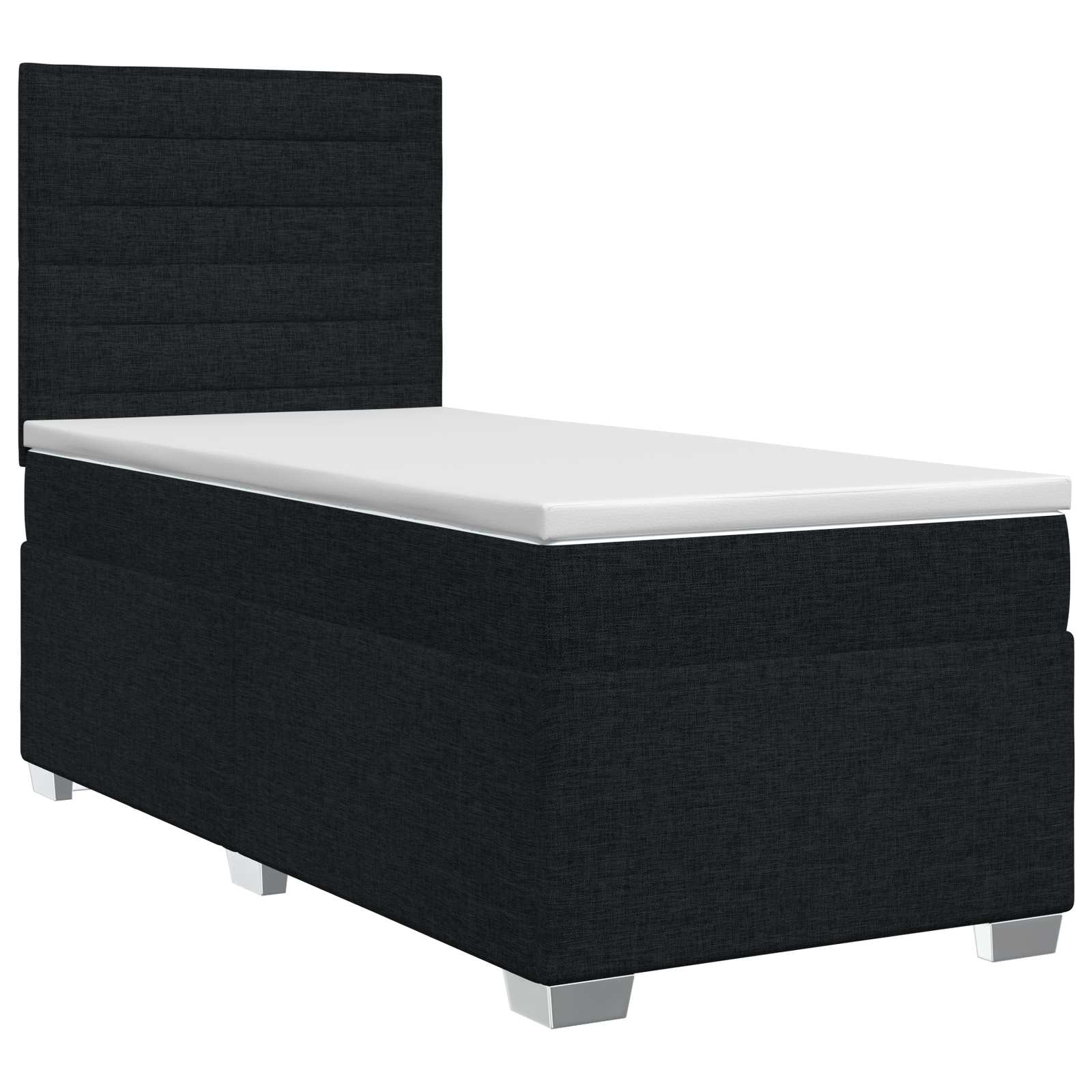 3454756_1.jpg vidaXL Posteľ boxspring s matracom Čierna 90 x 190 cm Látka – Obrázok 1
