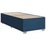 vidaXL Posteľ boxspring s matracom Modrá 90 x 190 cm Látka – Obrázok 4