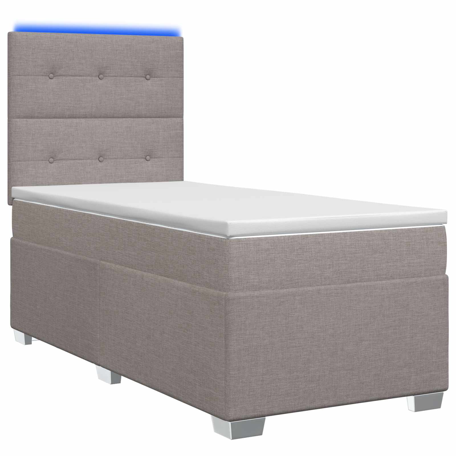 3454786_1.jpg vidaXL Posteľ boxspring s matracom Sivohnedá 90 x 200 cm Látka – Obrázok 1