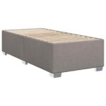 vidaXL Posteľ boxspring s matracom Sivohnedá 90 x 200 cm Látka – Obrázok 4