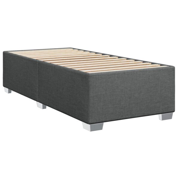 vidaXL Posteľ boxspring s matracom Tmavosivá 100 x 200 cm Látka – Obrázok 4