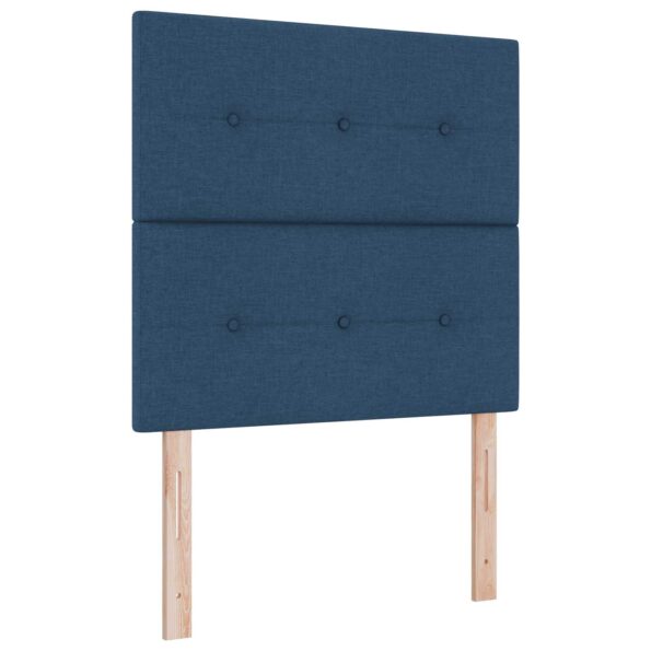 vidaXL Posteľ boxspring s matracom Modrá 120 x 190 cm Látka – Obrázok 3