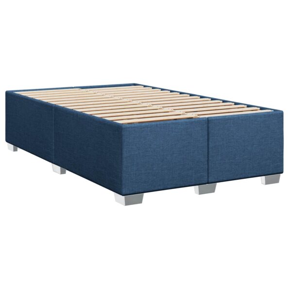 vidaXL Posteľ boxspring s matracom Modrá 120 x 190 cm Látka – Obrázok 4