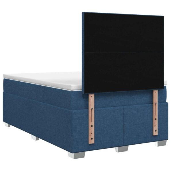 vidaXL Posteľ boxspring s matracom Modrá 120 x 190 cm Látka – Obrázok 7