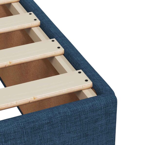vidaXL Posteľ boxspring s matracom Modrá 120 x 190 cm Látka – Obrázok 9