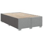 vidaXL Posteľ boxspring s matracom Svetlosivá 120 x 190 cm Látka – Obrázok 4